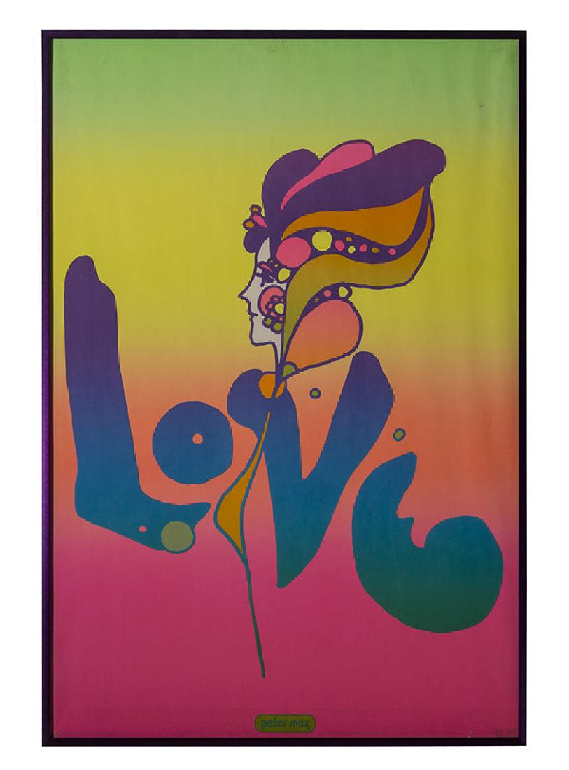 Peter Max  (Born 1937) Love Poster (Germany, USA) (1 of 9)