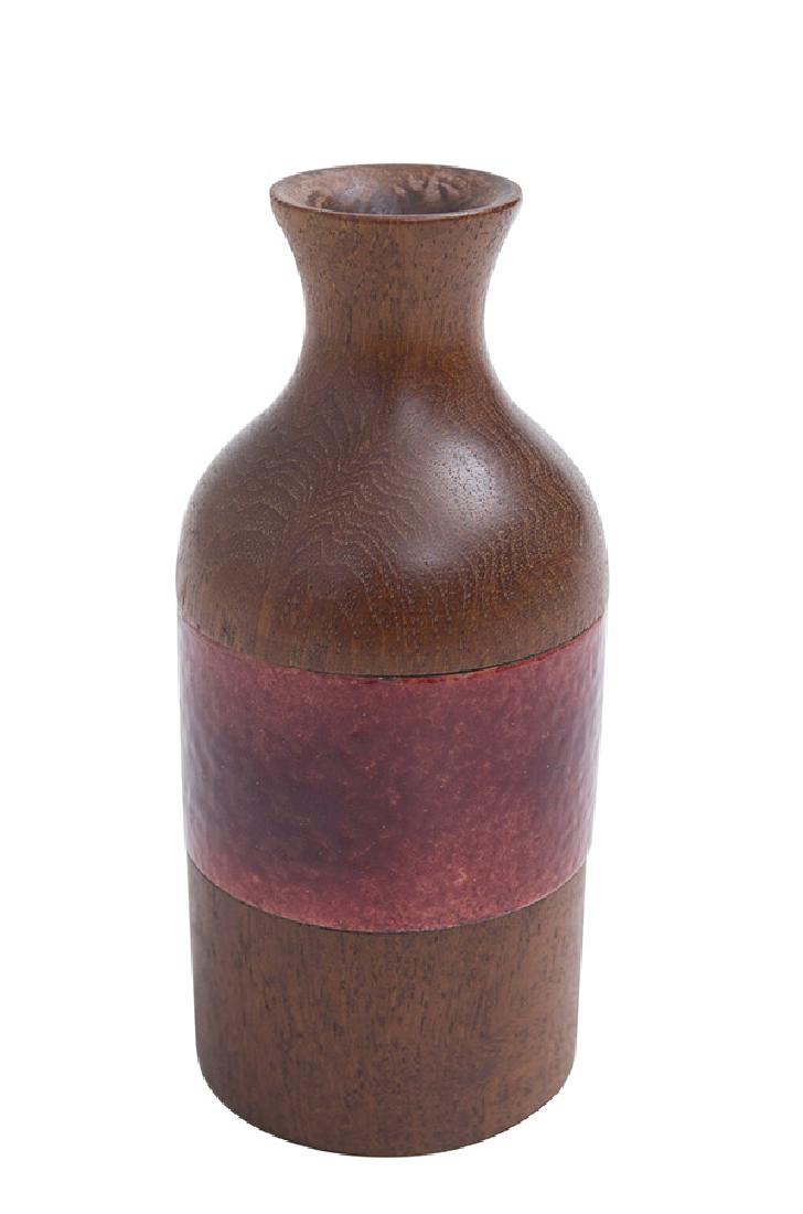 Marcello Fantoni Vase: Vase, Raymor, Italy, 1950. Glazed stoneware. signature to underside.