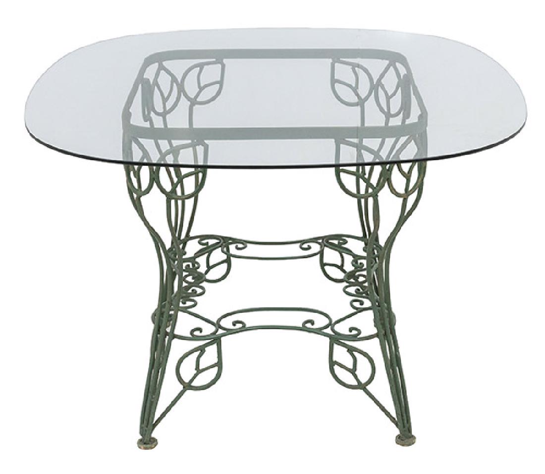 Wrought Iron Acorn Patio Foyer Table Jun 23 2019 Main Auction