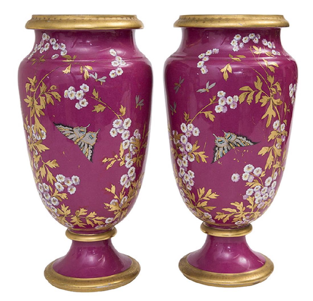 Pair of Old Paris Porcelain Vases (1 of 9)