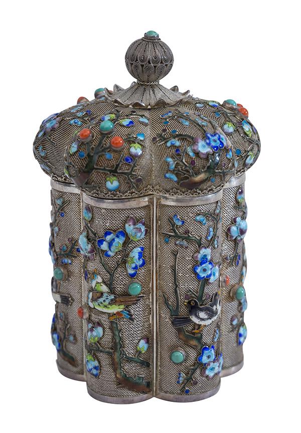 Fine Chinese Silver Enamel Box (1 of 9)