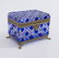 Rare Blue Baccarat Ormolu Faceted Casket Jewelry Box - 2