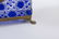 Rare Blue Baccarat Ormolu Faceted Casket Jewelry Box - 4