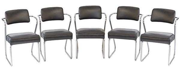 Gilbert Rohde Tubular Chrome Chairs (1 of 10)
