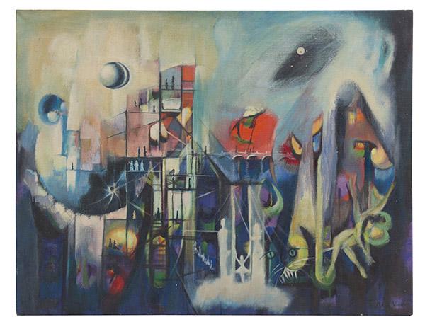 Mark Warren (20th Century) Acrylic (1 of 8)