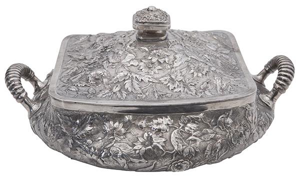 Theodore B. Starr Sterling Repousse Casserole (1 of 8)
