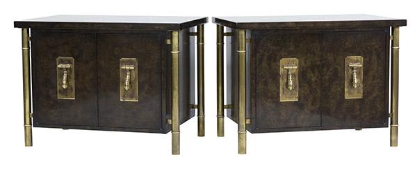 Mastercraft Nightstands Brass Bamboo Legs (1 of 13)