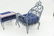 French Iron Chairs & Ottoman - 14