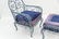 French Iron Chairs & Ottoman - 9