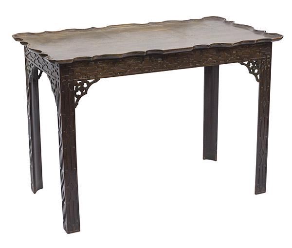 18th Century Chinese Chippendale Tea Table (1 of 14)