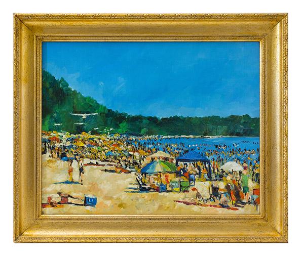 Contemporary Beach Scene Oil (1 of 8)