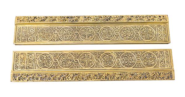 Tiffany Studio Bronze Blotter Ends #1640 (1 of 6)