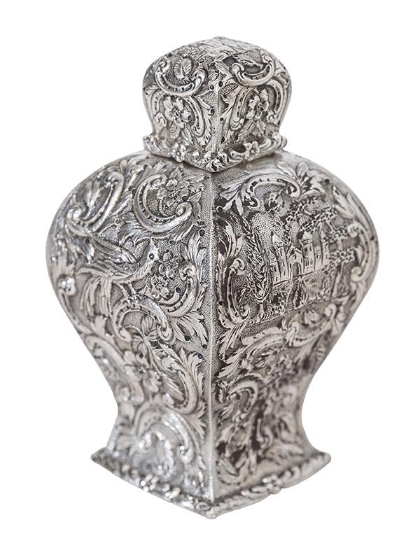 Rare Loring Andrews "Castle Pattern"  Sterling Tea (1 of 6)