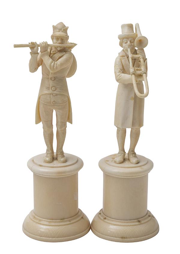19th Century French Carved Musicians (1 of 8)