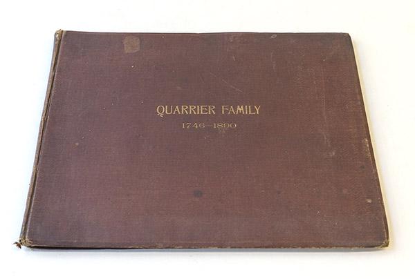 Genealogical Table History of the Quarrier Family in: 1890