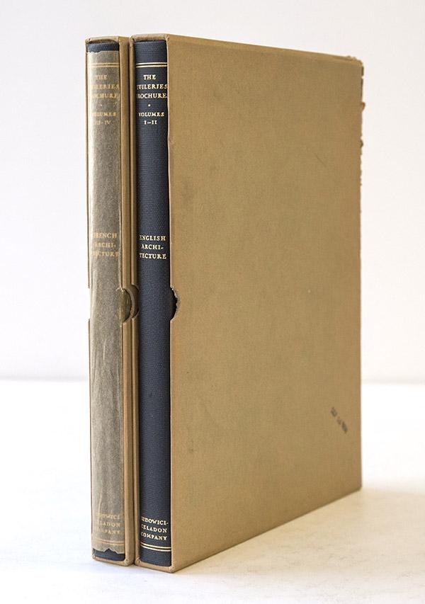 Two Volumes The Tuileries Brochures: English Architecture in original jacket, Copyright 1929-1930