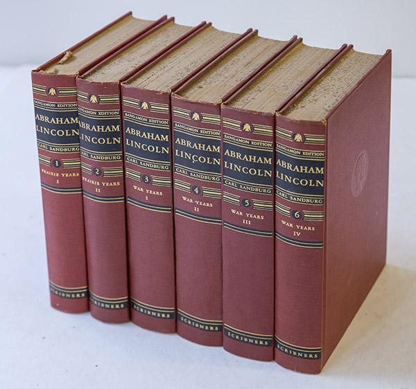Set of Six Volumes Abraham Lincoln: Cloth, The Sangamon Edition 1951