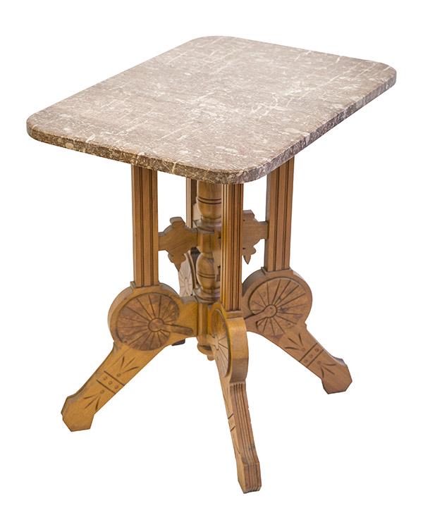 Victorian Marble Top Parlor Table (1 of 8)