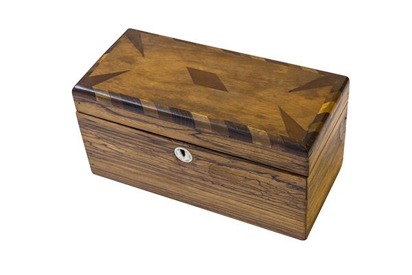Rosewood Hinged Jewelry Box (1 of 6)