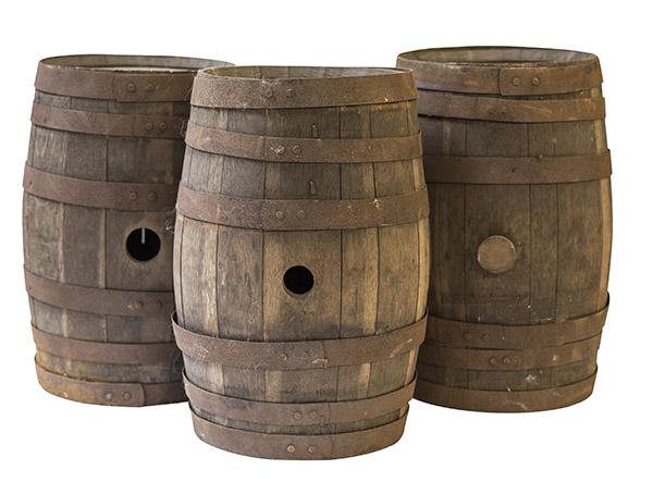 Antique Barrels, set of three (1 of 9)
