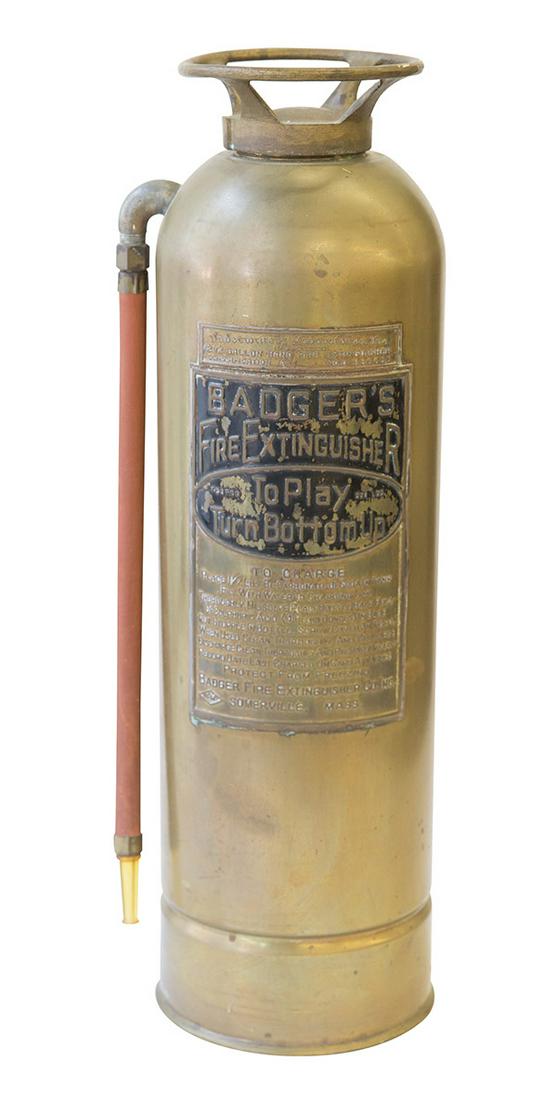 Antique Brass Fire Extinguisher (1 of 7)