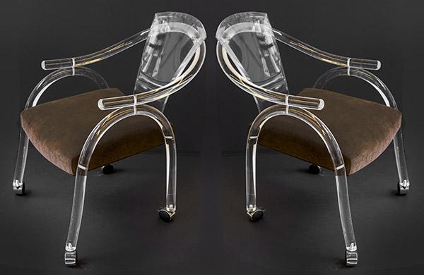 Mid Century Lucite Lounge Chairs (1 of 7)
