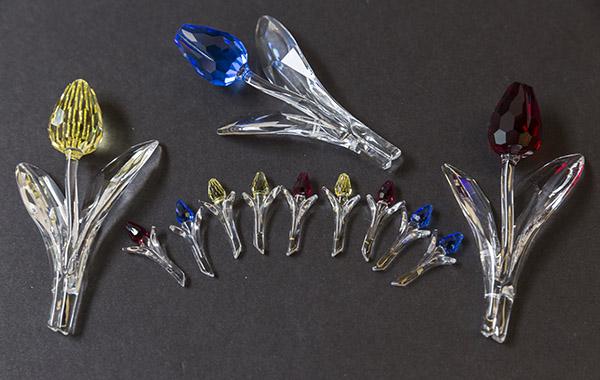 Assembled Swarovski Crystal Flowers in Boxes (1 of 7)