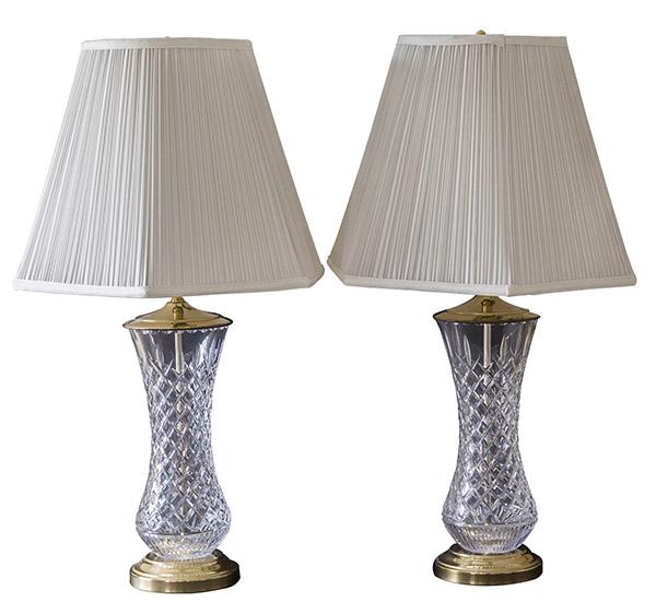 Pair of Waterford Crystal Table Lamps (1 of 8)