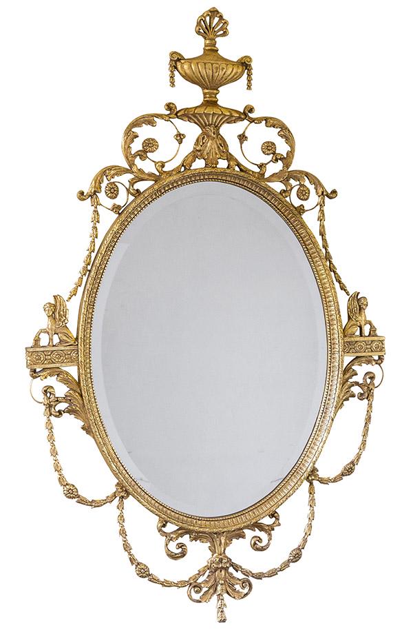 A Fine George III Style Gilded Gesso Mirror (1 of 8)