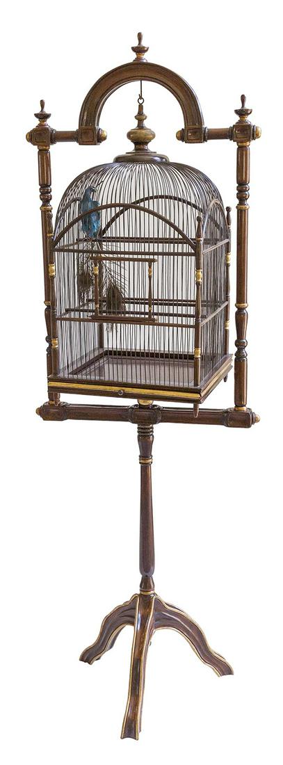 Maitland Smith Bird Cage on Stand (1 of 10)