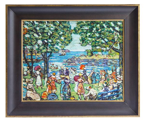 Impressionistic Offset Lithograph on Canvas (1 of 6)