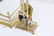 Queen Anne Brass Fireplace Set - 3