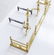 Queen Anne Brass Fireplace Set - 4