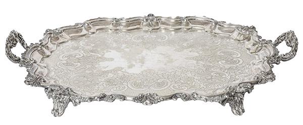 Outstanding Sheffield Silver Plated Double Handled Tray (1 of 9)