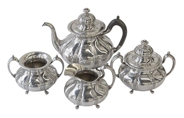 Four piece silver plated tea set (1 of 7)
