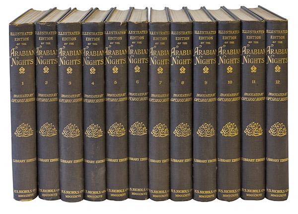12 Volumes Illustrated Edition of Arabian Nights: Translated by Captain Sirrf. Burton.