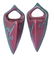 Pair Tutone Weller Wall Pockets