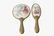 Porcelain Hand Mirror and Brush Set