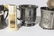 3 Metal Shaving Mugs With Inserts - 3