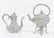 Outstanding S. Kirk & Sons Repousse Tea Set - 13
