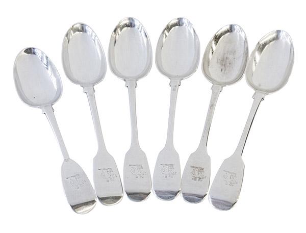 John Smith 19th Century Dublin Silver Spoons (1 of 5)