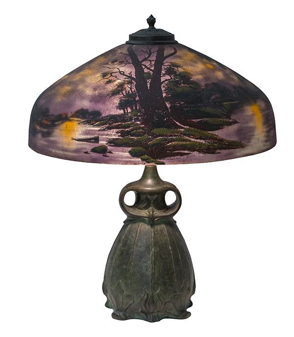Pittsburgh "Call of the Wild" Reverse Shade Table Lamp (1 of 12)