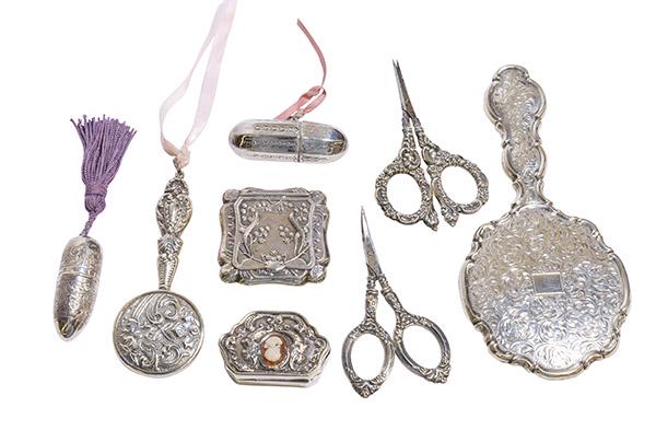 Assembled Sterling Silver Dressing Items (1 of 6)