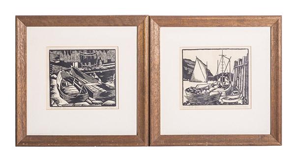 Mitchell Hagen (20th Century) Woodblocks (USA) (1 of 8)