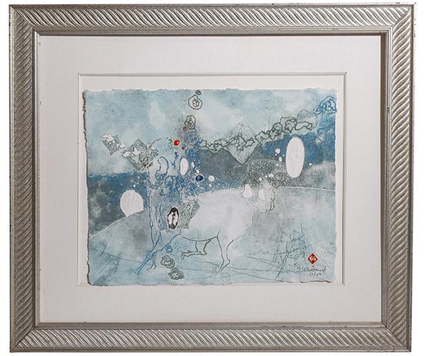 Hoi Lebadang (1922-2015) Embossed Lithograph (Vietnam, (1 of 7)