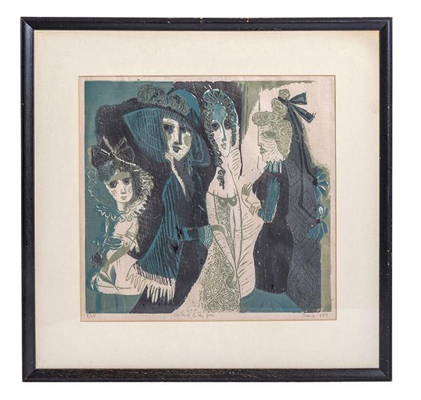 Evelynn Marx (1901-1996) Lithograph (Cincinnati) (1 of 7)