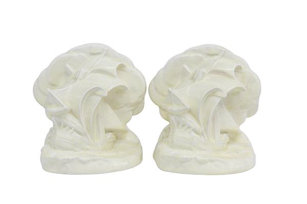 McDonald Rookwood Ship Bookends, 2695 (1 of 4)