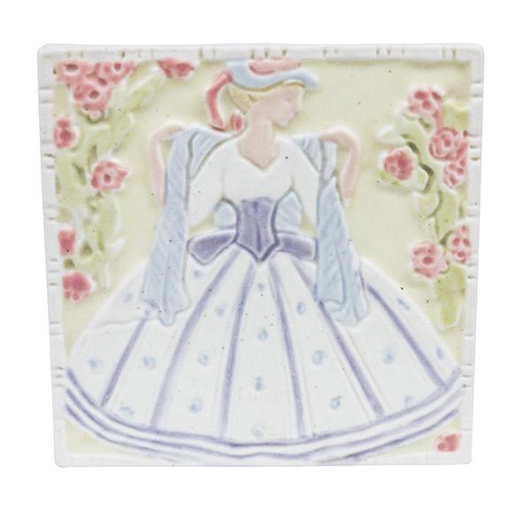 Rookwood Faience Southern Belle Tile, 3070 (1 of 5)