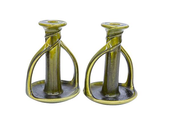 Rookwood Candle Holders, Pair #2074 (1 of 6)