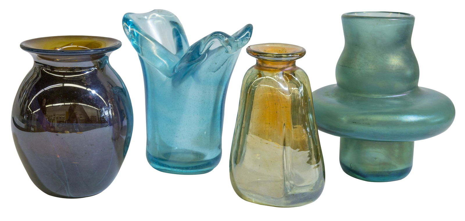 Assembled Kim Newcomb Art Glass Vases (1 of 7)